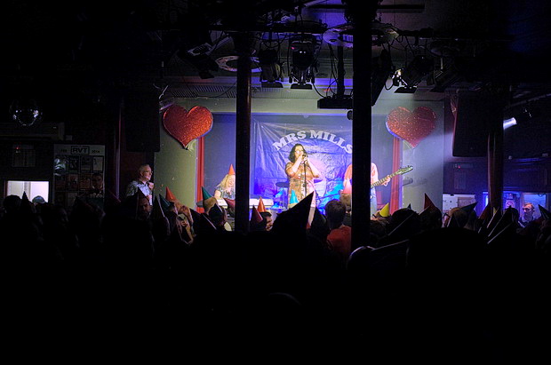 The party singalong Mrs Mills Experience are back - check out the crazy photos from their last London show, Feb 2014
