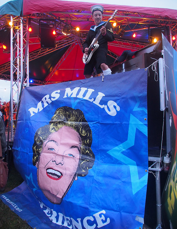 Mrs Mills Experience at the BEAUTIFUL DAYS FESTIVAL Escot Park, Nr Fairmile, Devon, England, Sat 17th-Sun 18th Aug 2013