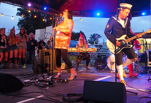 Mrs Mills Experience at the BEAUTIFUL DAYS FESTIVAL Escot Park, Nr Fairmile, Devon, England, Sat 17th-Sun 18th Aug 2013