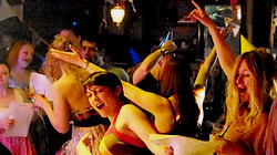 Music hall mayhem on the dancefloor with The Mrs Mills Experience at the Brixton Dogstar, London SW9, 30th June 2012